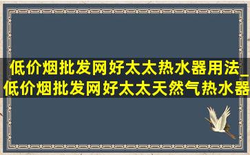 (低价烟批发网)好太太热水器用法_(低价烟批发网)好太太天然气热水器