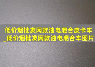 (低价烟批发网)款油电混合皮卡车_(低价烟批发网)款油电混合车图片