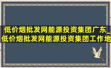 (低价烟批发网)能源投资集团广东_(低价烟批发网)能源投资集团工作地点