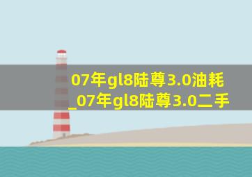 07年gl8陆尊3.0油耗_07年gl8陆尊3.0二手