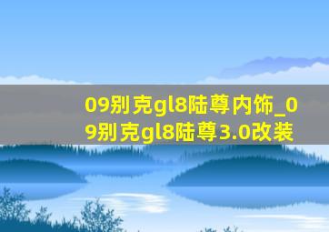 09别克gl8陆尊内饰_09别克gl8陆尊3.0改装