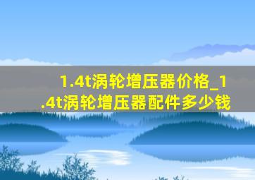 1.4t涡轮增压器价格_1.4t涡轮增压器配件多少钱