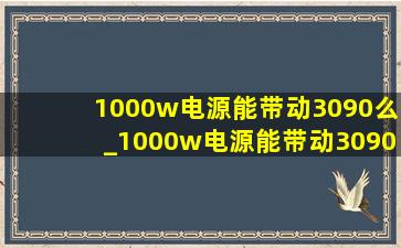 1000w电源能带动3090么_1000w电源能带动3090吗