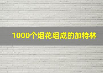 1000个烟花组成的加特林