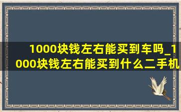 1000块钱左右能买到车吗_1000块钱左右能买到什么二手机