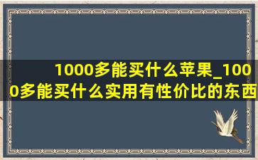 1000多能买什么苹果_1000多能买什么实用有性价比的东西