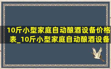 10斤小型家庭自动酿酒设备价格表_10斤小型家庭自动酿酒设备