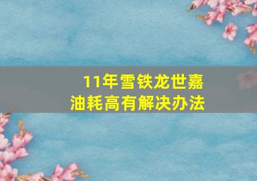 11年雪铁龙世嘉油耗高有解决办法