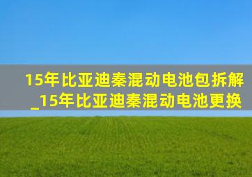 15年比亚迪秦混动电池包拆解_15年比亚迪秦混动电池更换