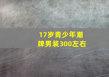 17岁青少年潮牌男装300左右