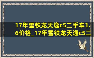 17年雪铁龙天逸c5二手车1.6价格_17年雪铁龙天逸c5二手车价格