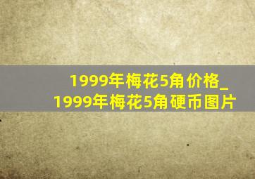 1999年梅花5角价格_1999年梅花5角硬币图片