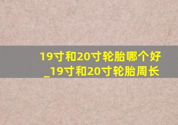 19寸和20寸轮胎哪个好_19寸和20寸轮胎周长