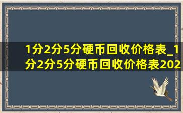 1分2分5分硬币回收价格表_1分2分5分硬币回收价格表2024年