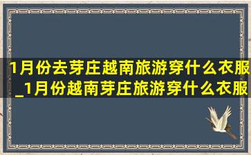 1月份去芽庄越南旅游穿什么衣服_1月份越南芽庄旅游穿什么衣服