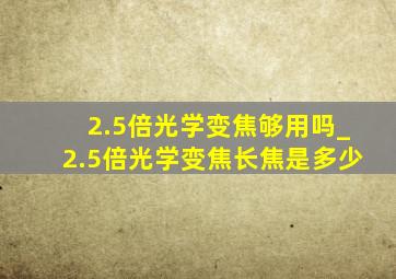 2.5倍光学变焦够用吗_2.5倍光学变焦长焦是多少