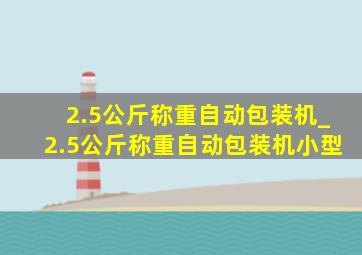 2.5公斤称重自动包装机_2.5公斤称重自动包装机小型