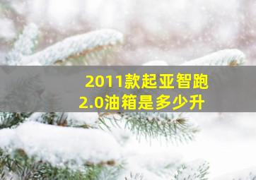 2011款起亚智跑2.0油箱是多少升