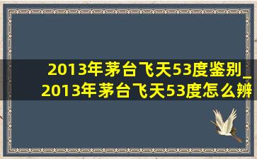 2013年茅台飞天53度鉴别_2013年茅台飞天53度怎么辨别真假