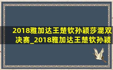 2018雅加达王楚钦孙颖莎混双决赛_2018雅加达王楚钦孙颖莎混双决赛完整版