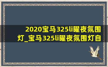 2020宝马325li曜夜氛围灯_宝马325li曜夜氛围灯自动变色