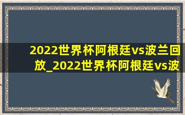 2022世界杯阿根廷vs波兰回放_2022世界杯阿根廷vs波兰