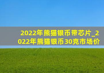 2022年熊猫银币带芯片_2022年熊猫银币30克市场价