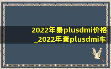 2022年秦plusdmi价格_2022年秦plusdmi车