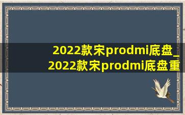 2022款宋prodmi底盘_2022款宋prodmi底盘重新调教