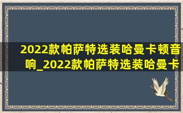 2022款帕萨特选装哈曼卡顿音响_2022款帕萨特选装哈曼卡顿