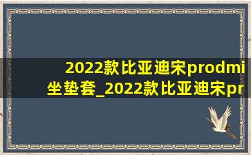 2022款比亚迪宋prodmi坐垫套_2022款比亚迪宋prodmi