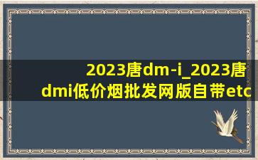 2023唐dm-i_2023唐dmi(低价烟批发网)版自带etc吗