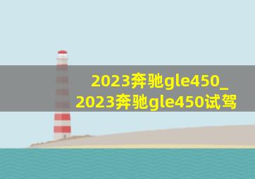 2023奔驰gle450_2023奔驰gle450试驾