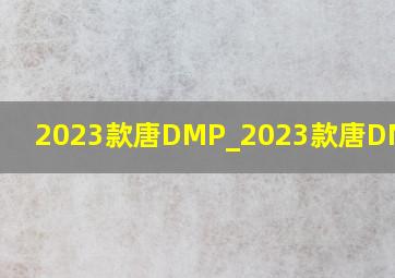 2023款唐DMP_2023款唐DMP价格