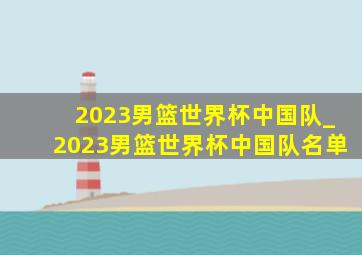 2023男篮世界杯中国队_2023男篮世界杯中国队名单