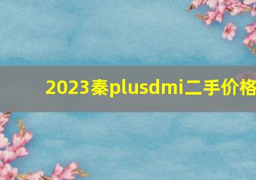 2023秦plusdmi二手价格