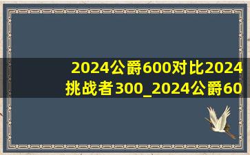 2024公爵600对比2024挑战者300_2024公爵600和挑战者300区别大吗