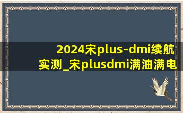 2024宋plus-dmi续航实测_宋plusdmi满油满电能跑多少公里