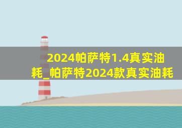 2024帕萨特1.4真实油耗_帕萨特2024款真实油耗