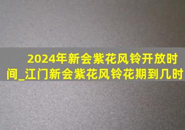 2024年新会紫花风铃开放时间_江门新会紫花风铃花期到几时