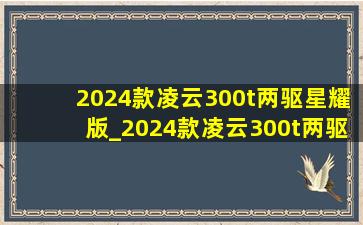 2024款凌云300t两驱星耀版_2024款凌云300t两驱星耀版试驾