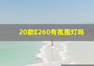 20款E260有氛围灯吗