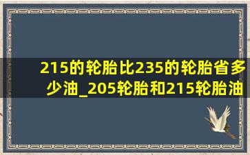 215的轮胎比235的轮胎省多少油_205轮胎和215轮胎油耗差多少