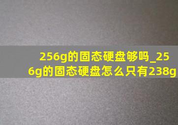 256g的固态硬盘够吗_256g的固态硬盘怎么只有238g