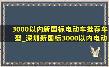 3000以内新国标电动车推荐车型_深圳新国标3000以内电动车推荐