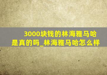 3000块钱的林海雅马哈是真的吗_林海雅马哈怎么样