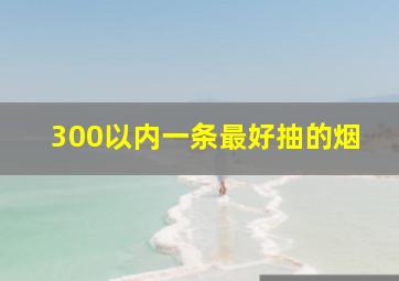 300以内一条最好抽的烟