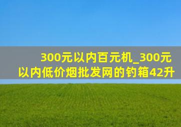 300元以内百元机_300元以内(低价烟批发网)的钓箱42升