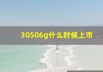 30506g什么时候上市