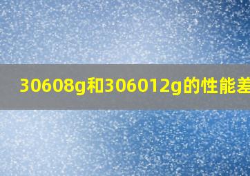 30608g和306012g的性能差多少